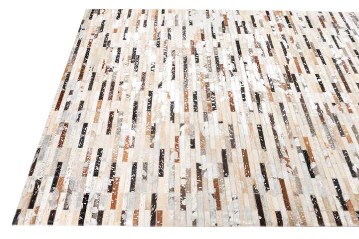 5' 2 x 8' 2 Cowhide Leather Rug