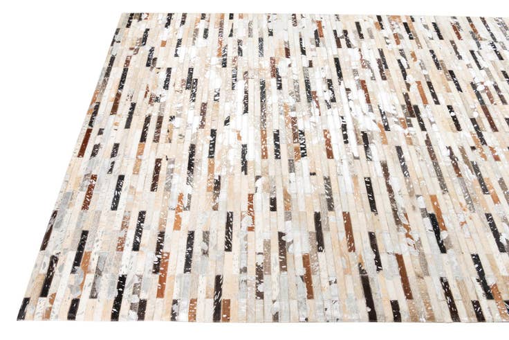 Detail image of 5' 2 x 8' 2 Cowhide Leather Rug