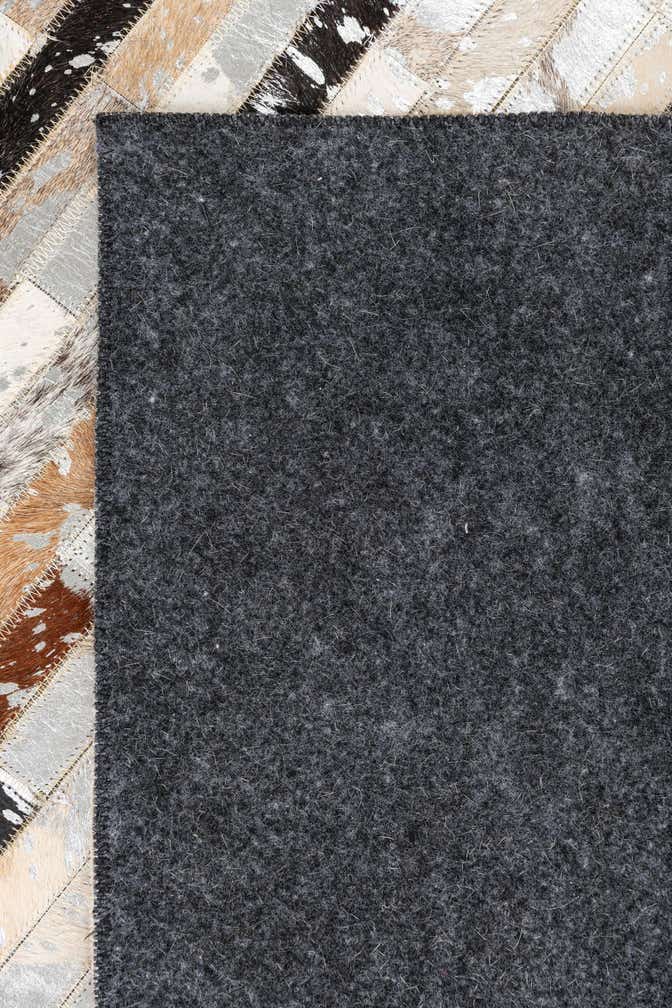 5' 2 x 8' 2 Cowhide Leather Rug