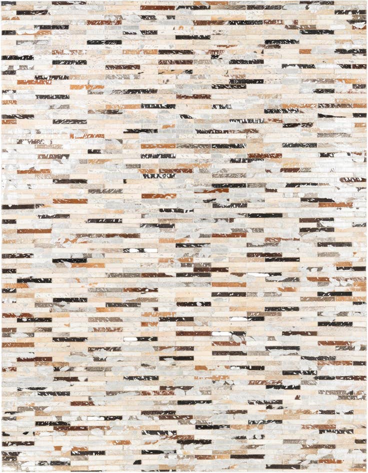 Detail image of 5' 2 x 8' 2 Cowhide Leather Rug