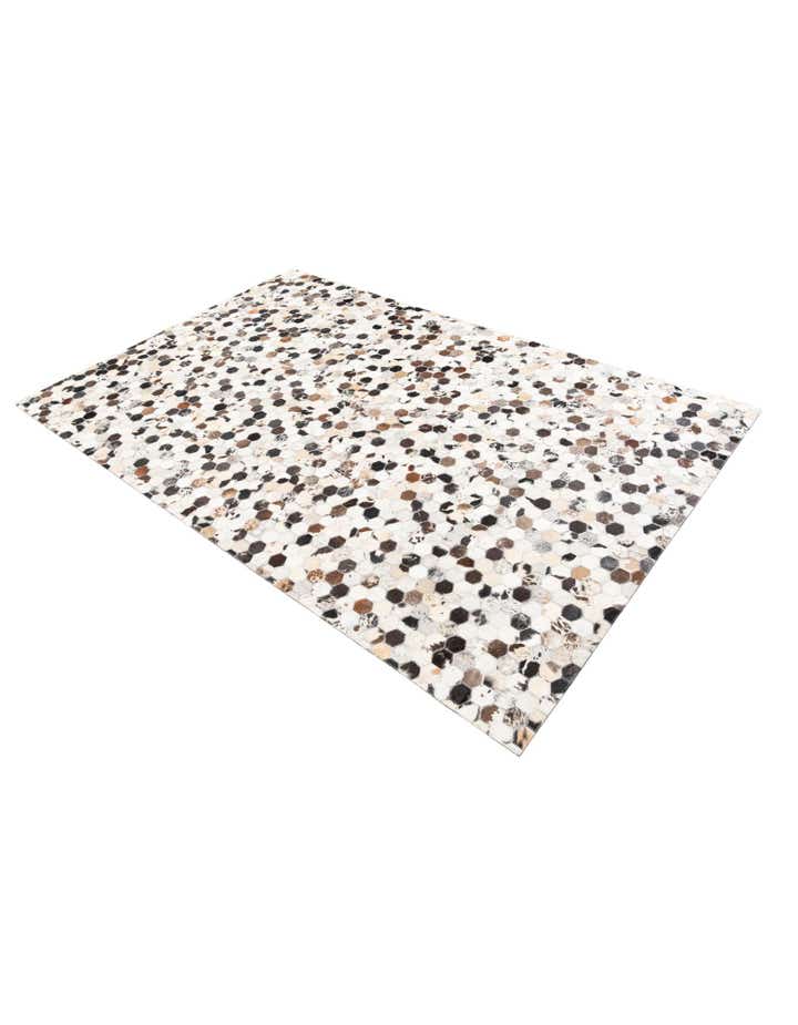5' 1 x 8' Cowhide Leather Rug