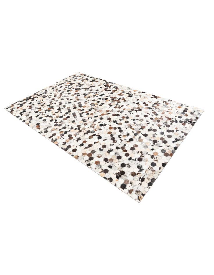 Detail image of 5' 1 x 8' Cowhide Leather Rug