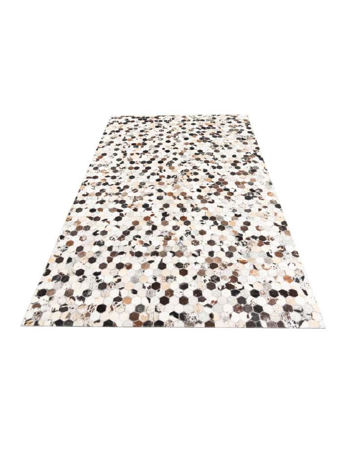 5' 1 x 8' Cowhide Leather Rug