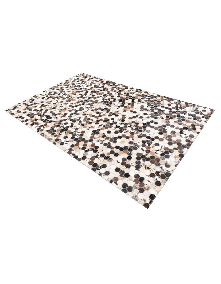 5' 1 x 7' 10 Cowhide Leather Rug