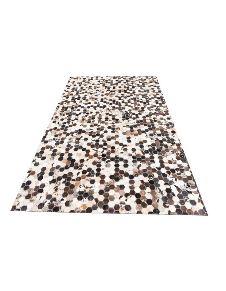 Detail image of 5' 1 x 7' 10 Cowhide Leather Rug