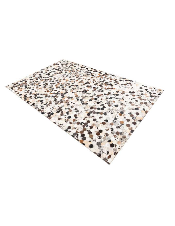 5' 2 x 8' 2 Cowhide Leather Rug