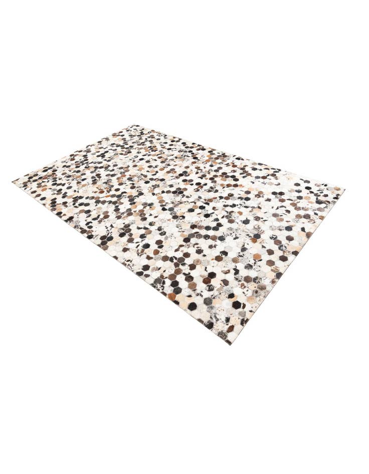 Detail image of 5' 2 x 8' 2 Cowhide Leather Rug