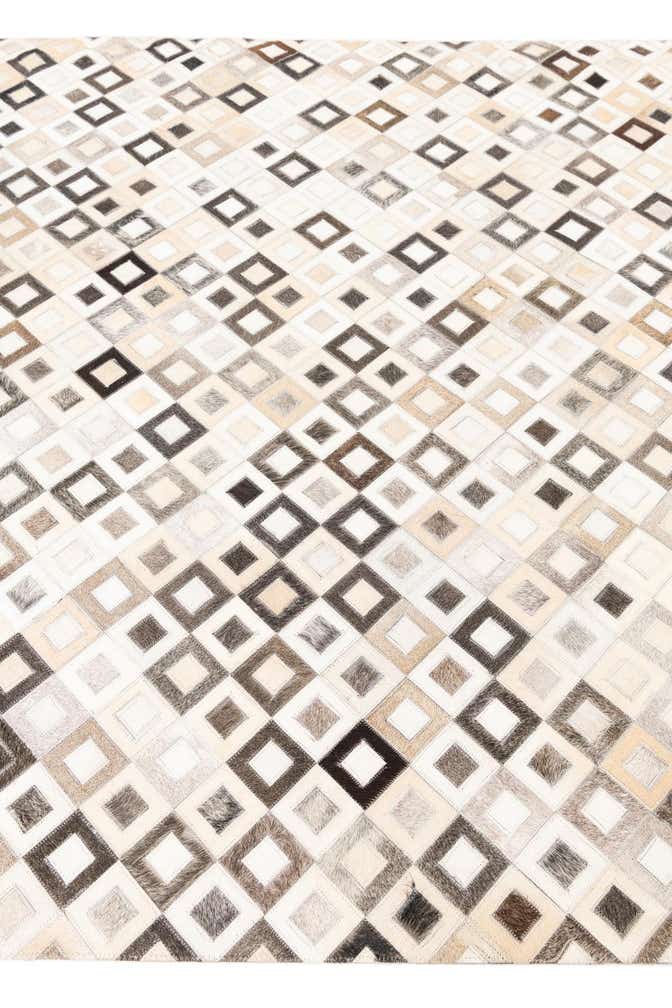 5' x 7' 7 Cowhide Leather Rug