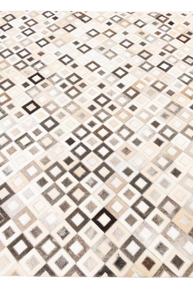 Detail image of 5' x 7' 7 Cowhide Leather Rug