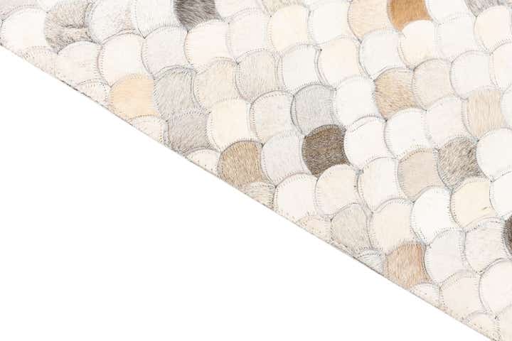 5' x 8' 1 Cowhide Leather Rug