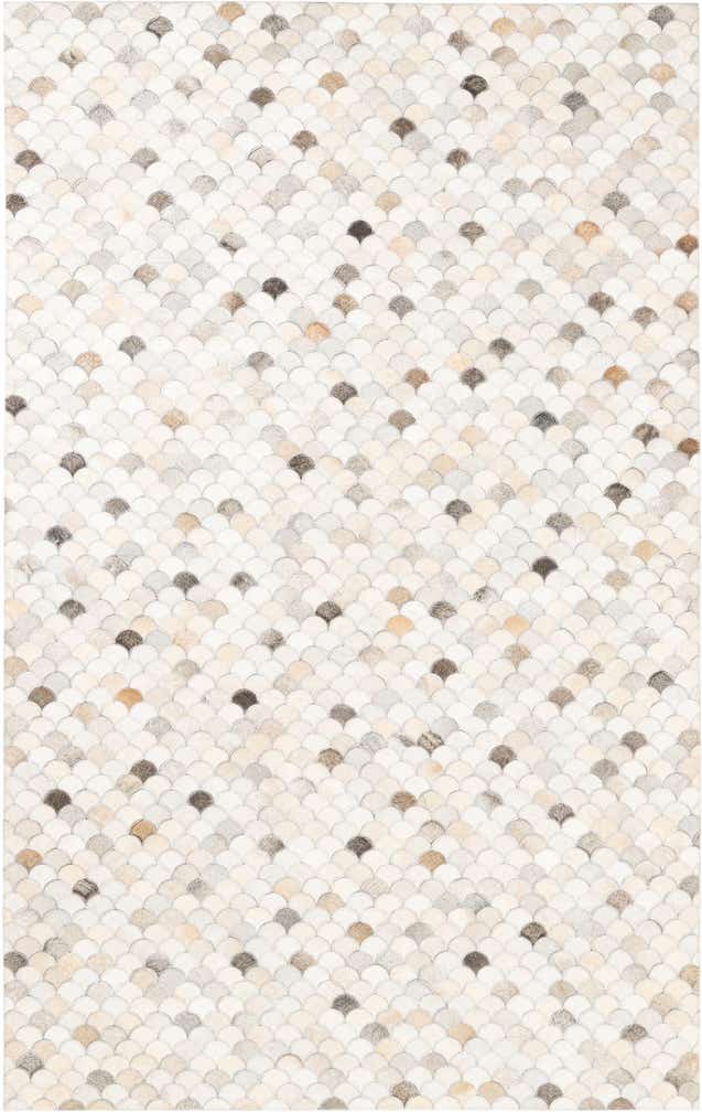 5' x 8' 1 Cowhide Leather Rug