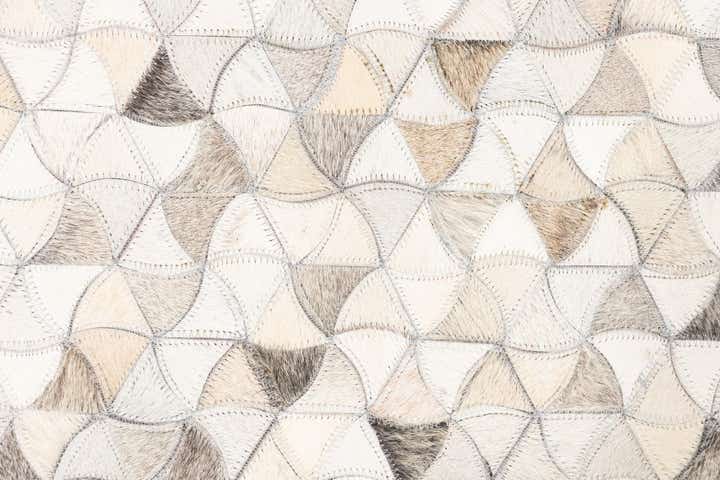 5' x 8' Cowhide Leather Rug