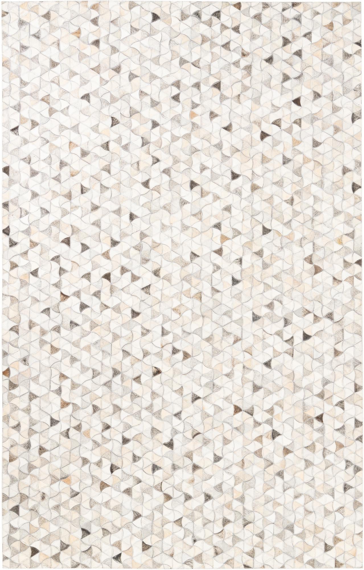 5' x 8' Cowhide Leather Rug