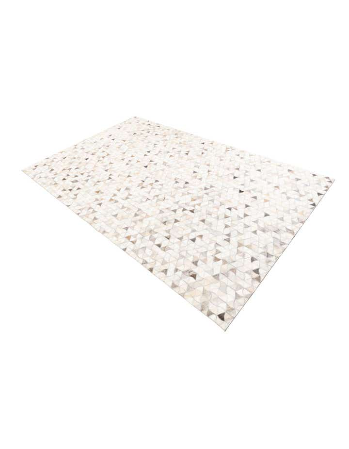 5' 2 x 8' Cowhide Leather Rug