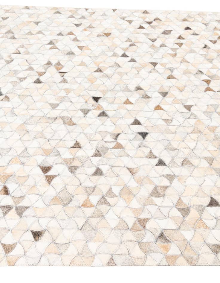 Detail image of 5' 2 x 8' Cowhide Leather Rug