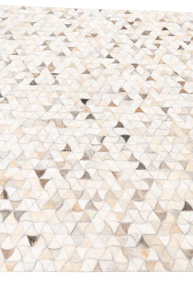 5' 2 x 8' Cowhide Leather Rug