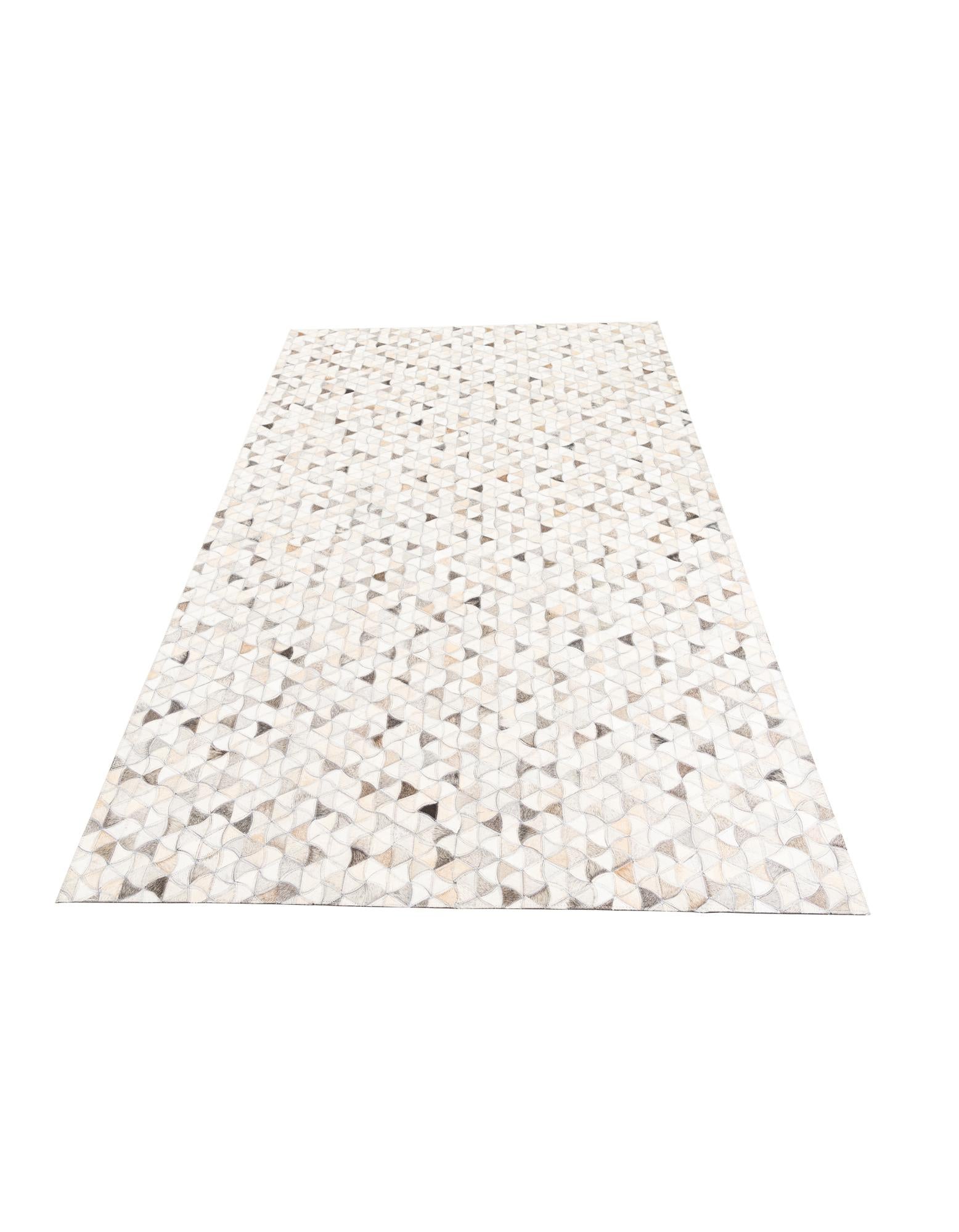 5' x 8' Cowhide Leather Rug