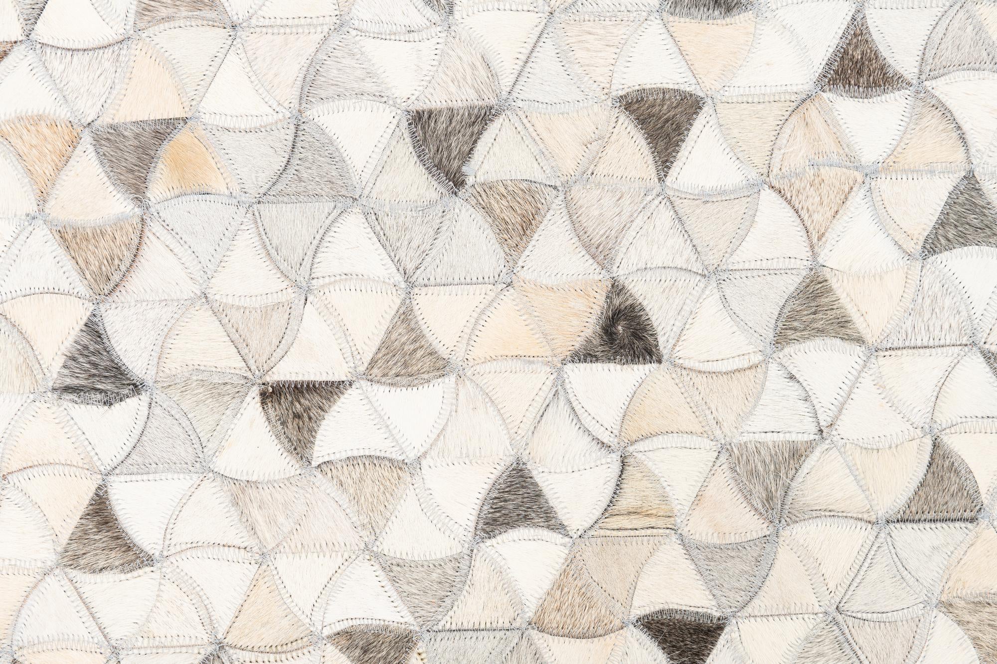 5' x 8' Cowhide Leather Rug