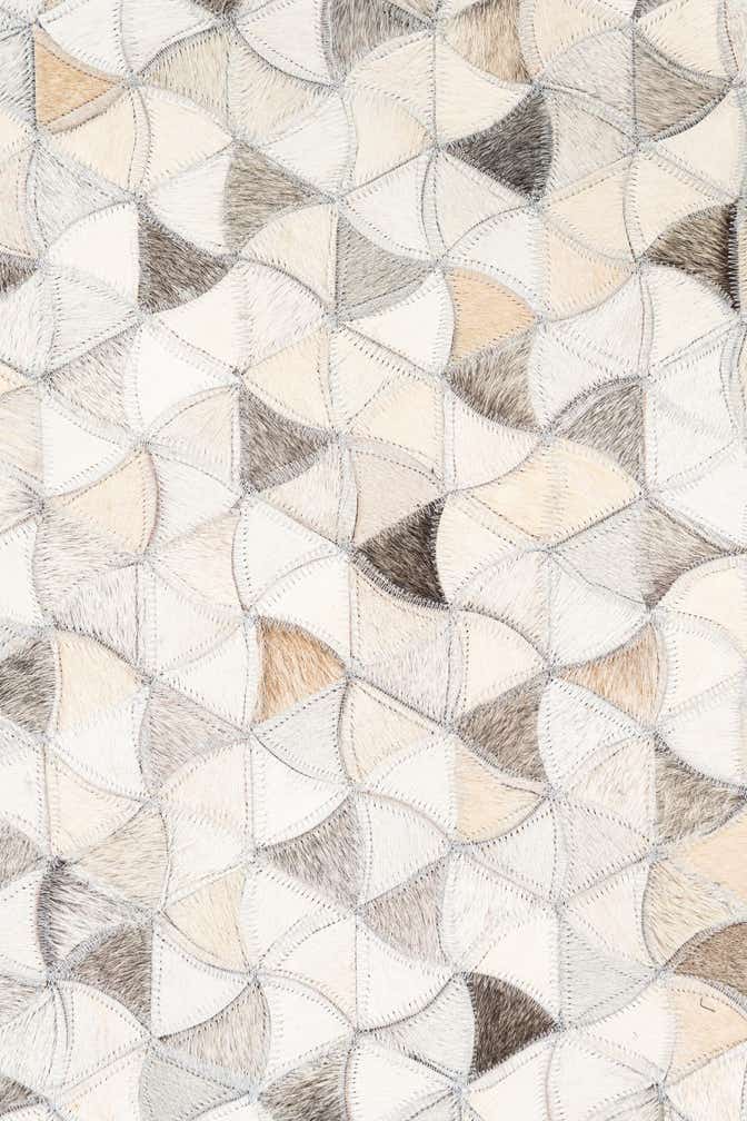 5' x 8' Cowhide Leather Rug