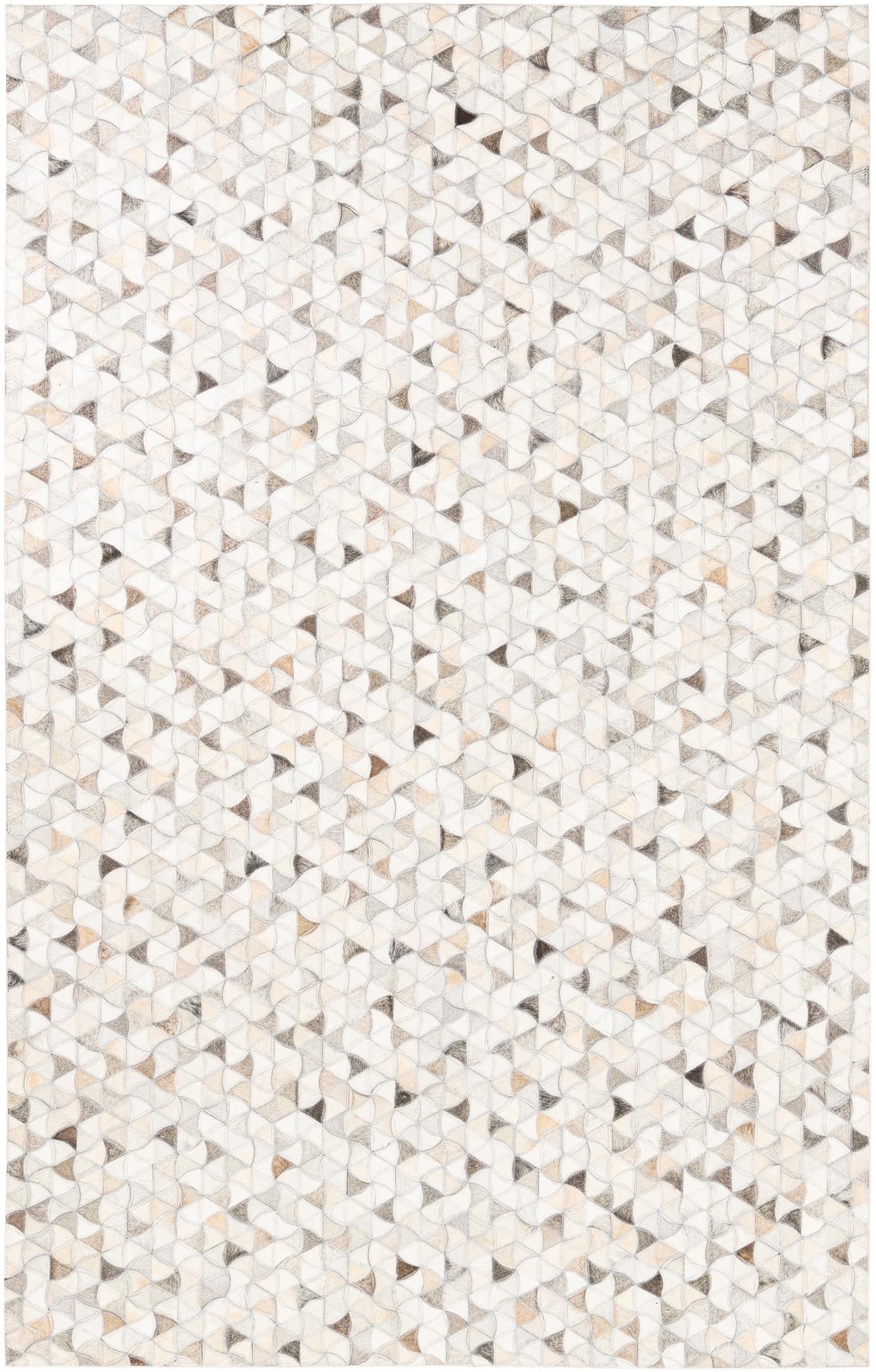 5' x 8' Cowhide Leather Rug