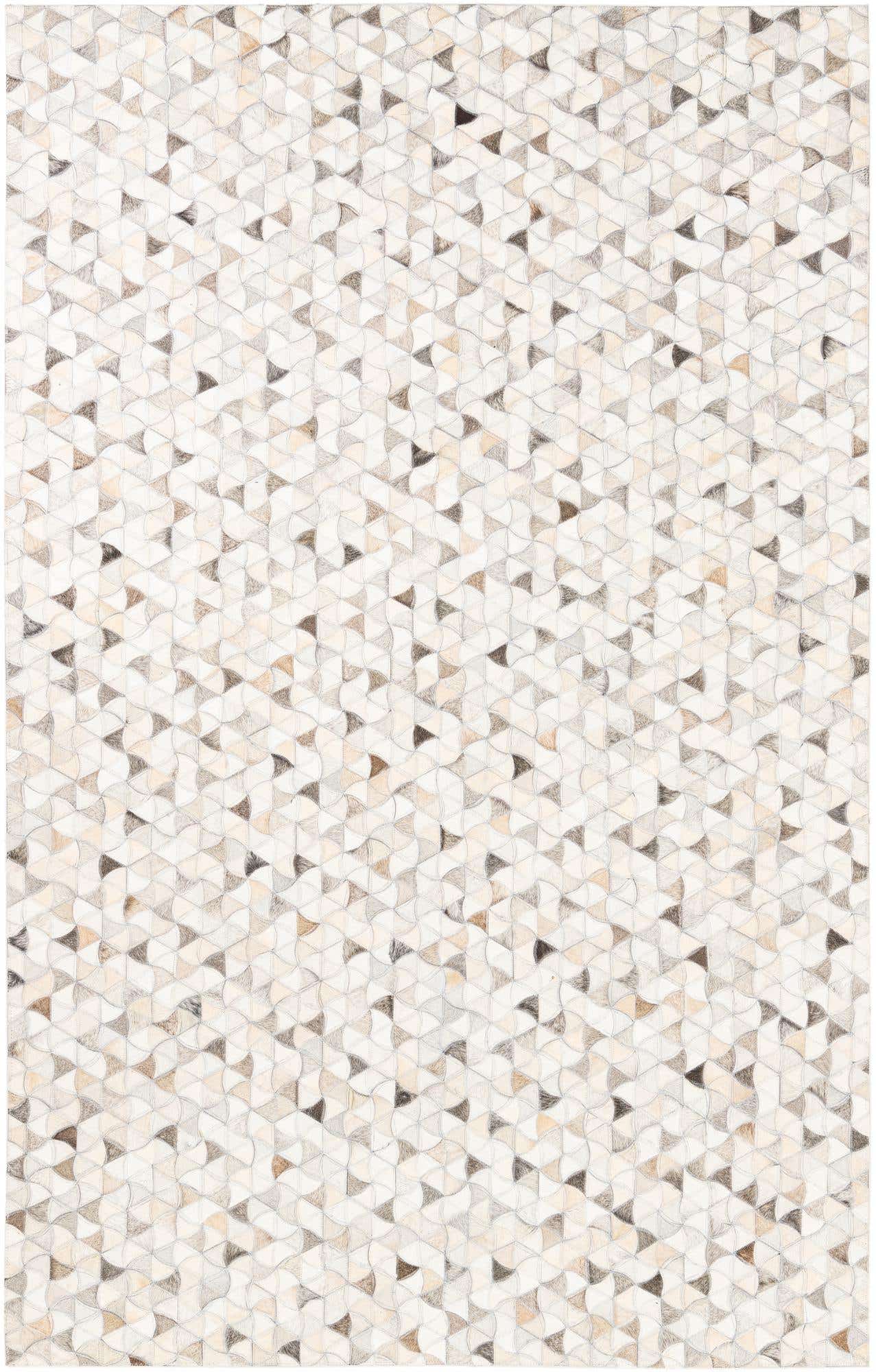 5' x 8' Cowhide Leather Rug