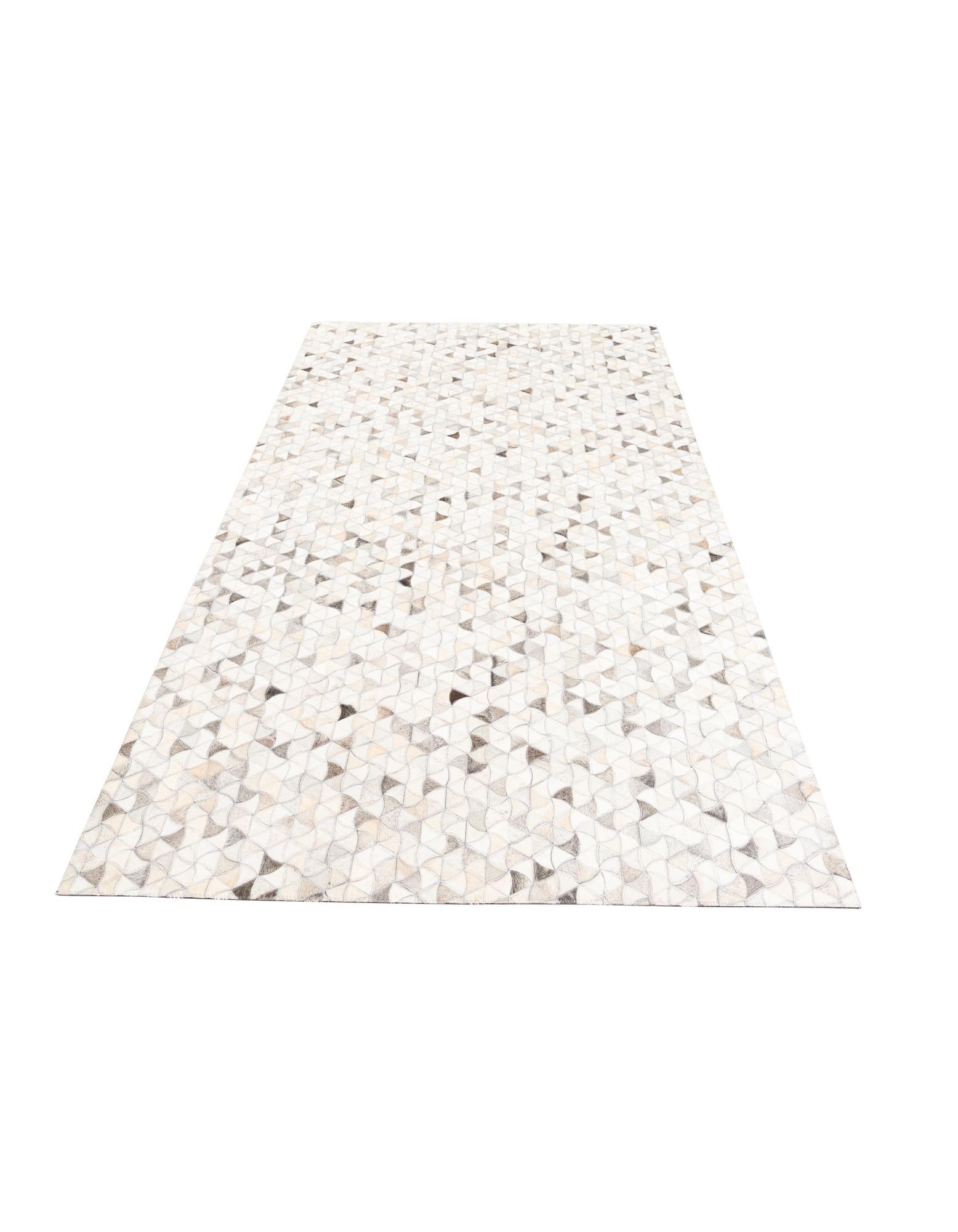 5' x 8' 1 Cowhide Leather Rug