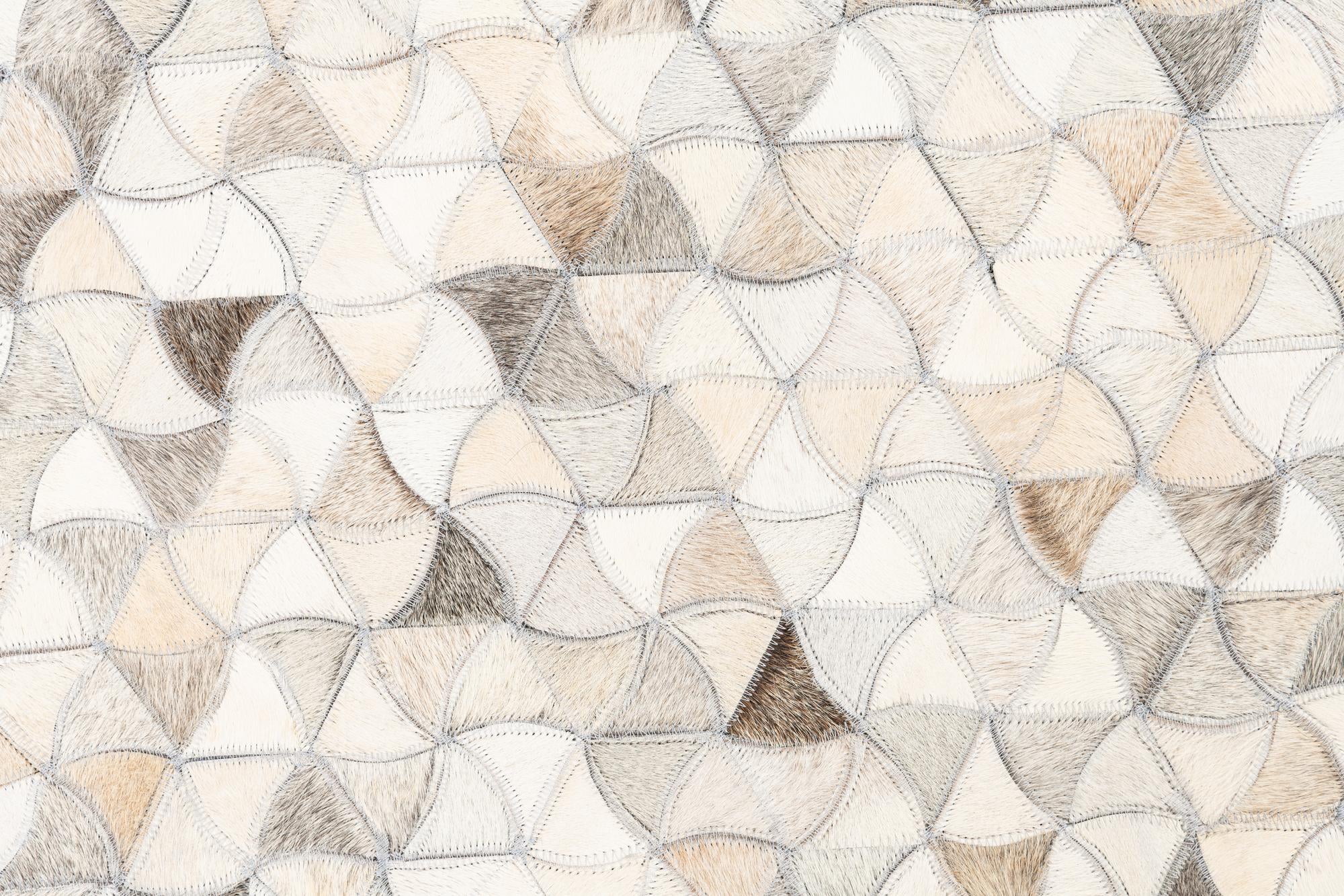 5' x 8' 1 Cowhide Leather Rug
