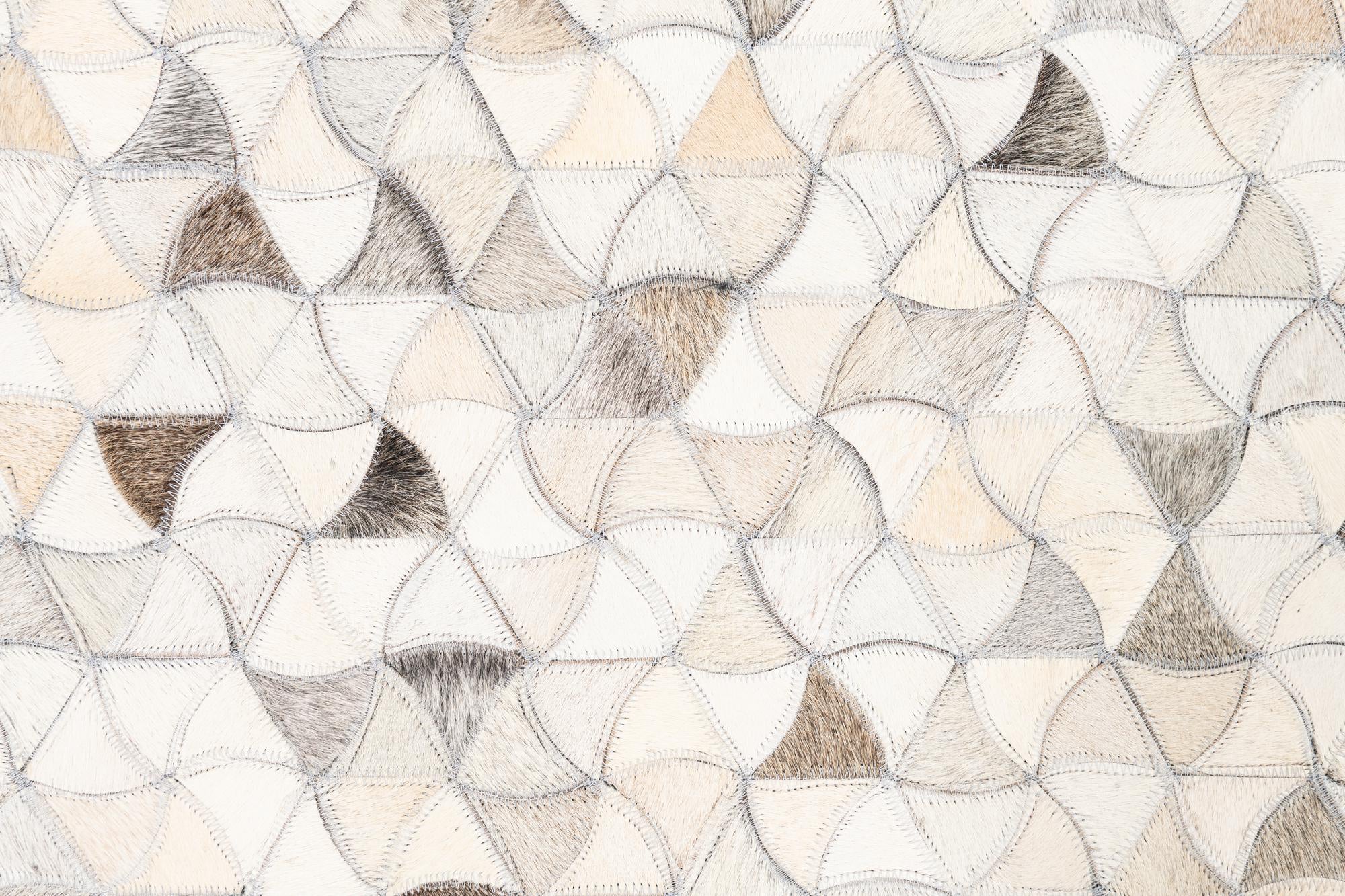 5' x 8' 1 Cowhide Leather Rug