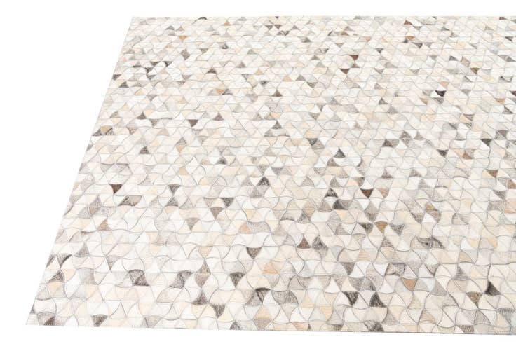 Detail image of 4' 10 x 7' 10 Cowhide Leather Rug