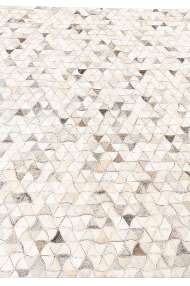 Detail image of 4' 10 x 7' 10 Cowhide Leather Rug