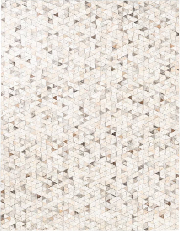 Detail image of 4' 10 x 7' 10 Cowhide Leather Rug