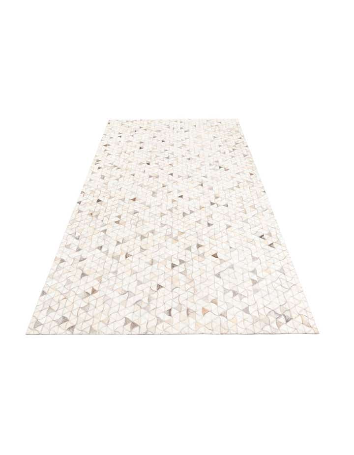 5' 1 x 8' 1 Cowhide Leather Rug