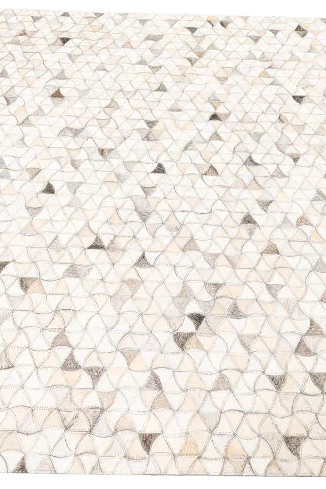 5' 1 x 8' 1 Cowhide Leather Rug