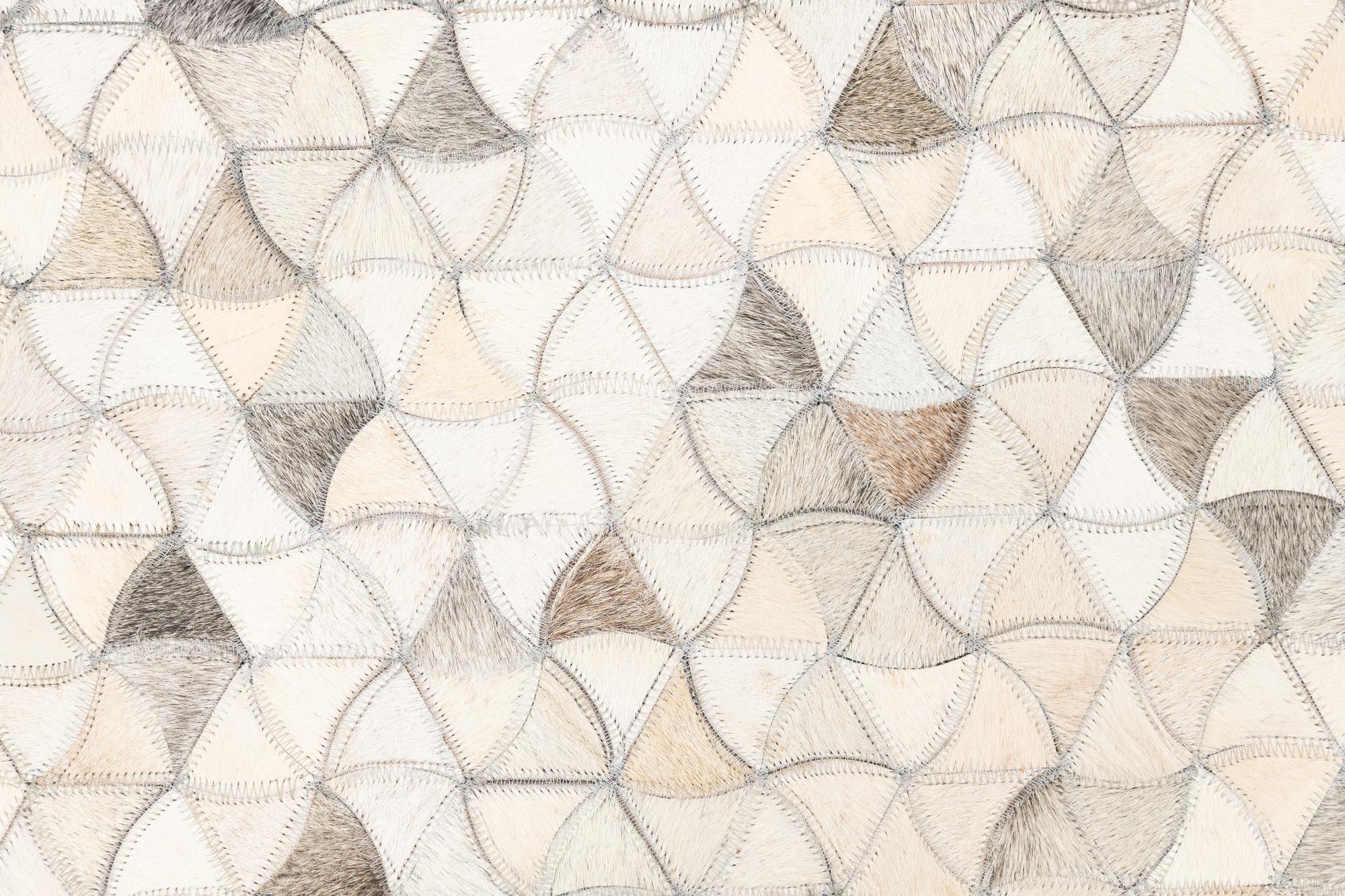 5' 1 x 8' 1 Cowhide Leather Rug