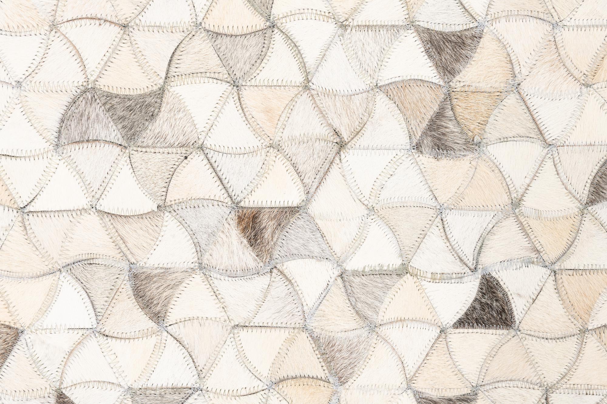 5' 1 x 8' 1 Cowhide Leather Rug