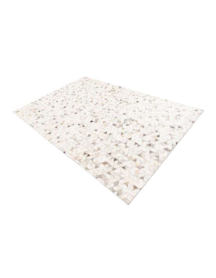 5' 3 x 7' 10 Cowhide Leather Rug