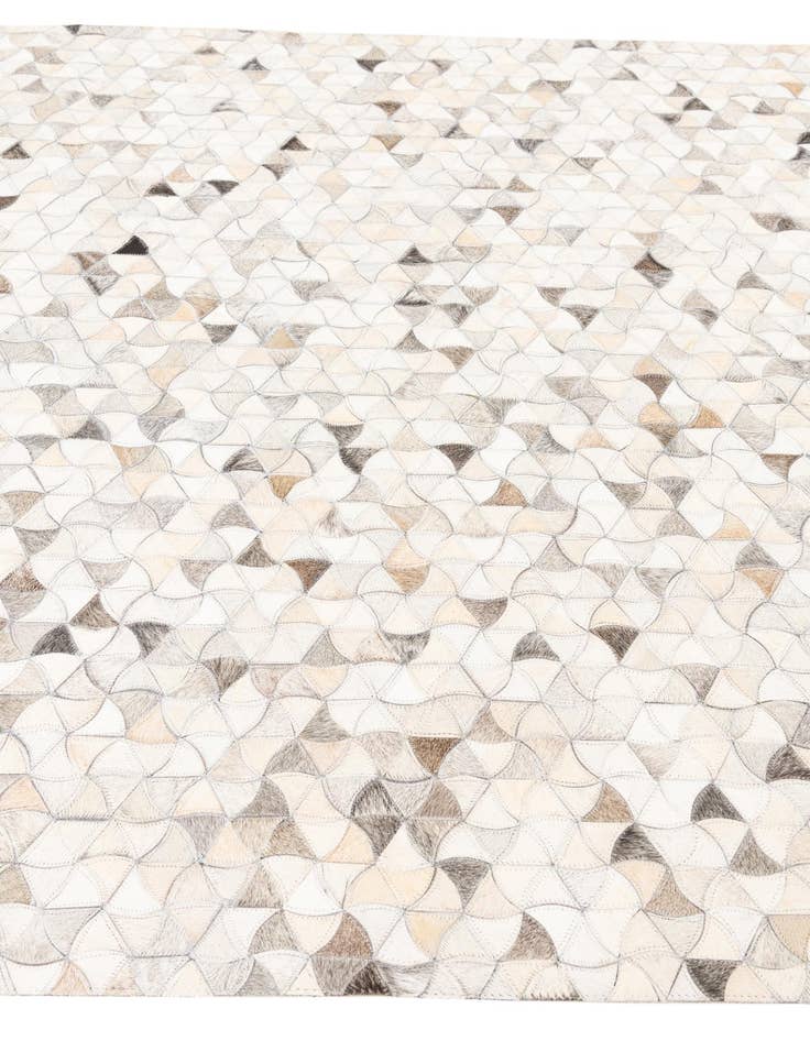 Detail image of 5' 3 x 7' 10 Cowhide Leather Rug