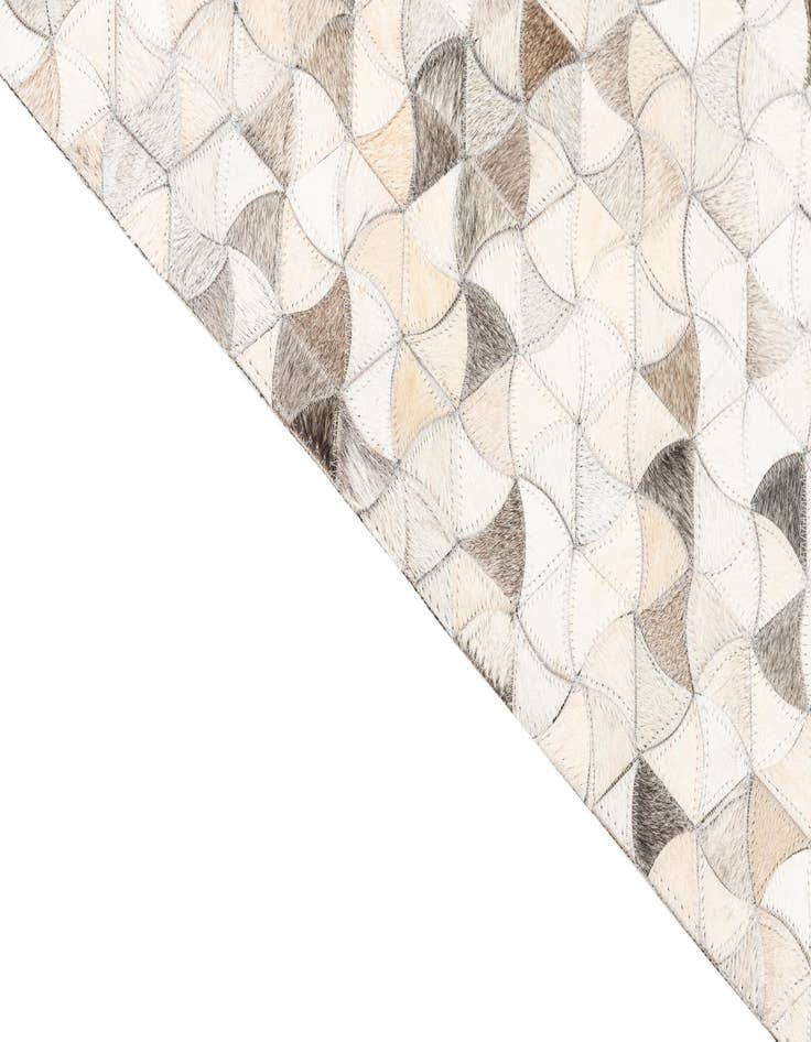 Detail image of 5' 3 x 7' 10 Cowhide Leather Rug