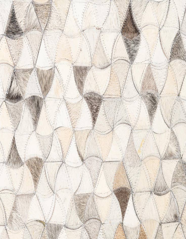 Detail image of 5' 3 x 7' 10 Cowhide Leather Rug