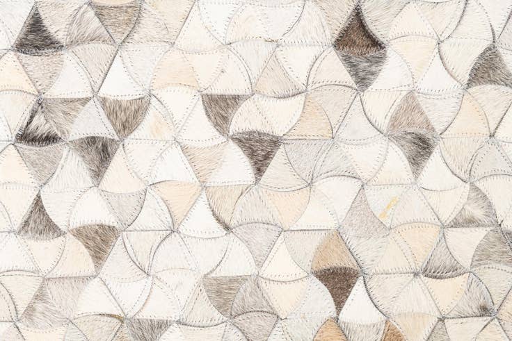 Detail image of 5' 3 x 7' 10 Cowhide Leather Rug