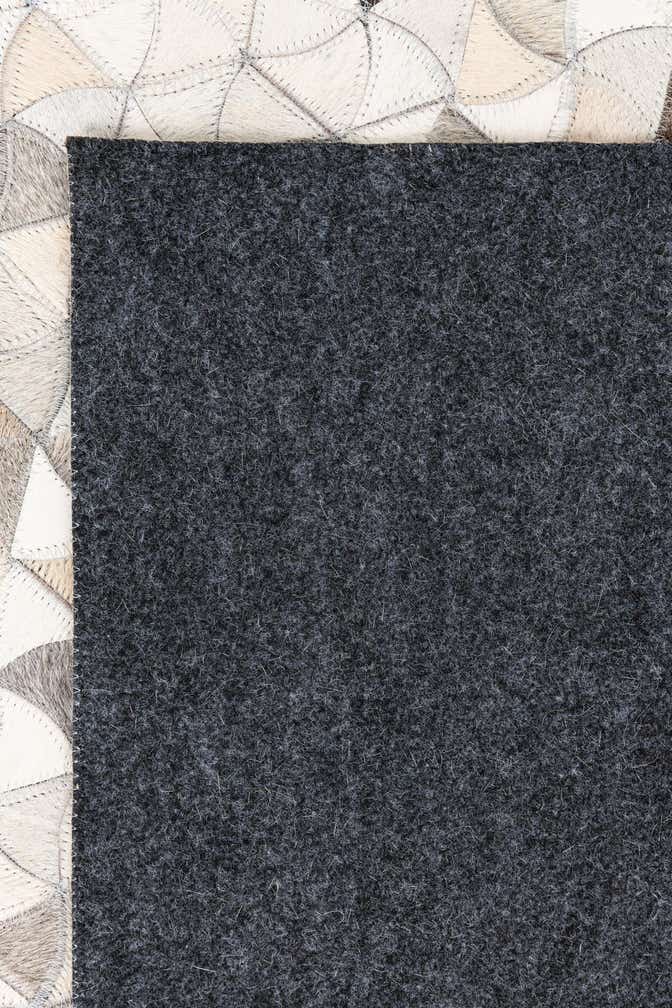 5' 3 x 7' 10 Cowhide Leather Rug