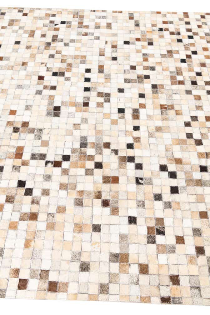 5' x 8' 1 Cowhide Leather Rug