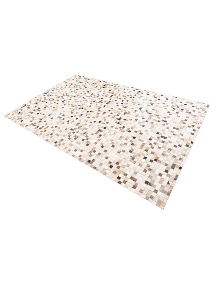 Detail image of 5' 1 x 8' Cowhide Leather Rug
