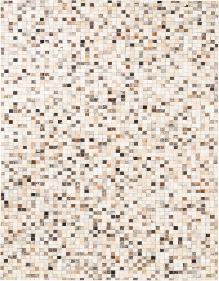 Detail image of 5' 1 x 8' Cowhide Leather Rug