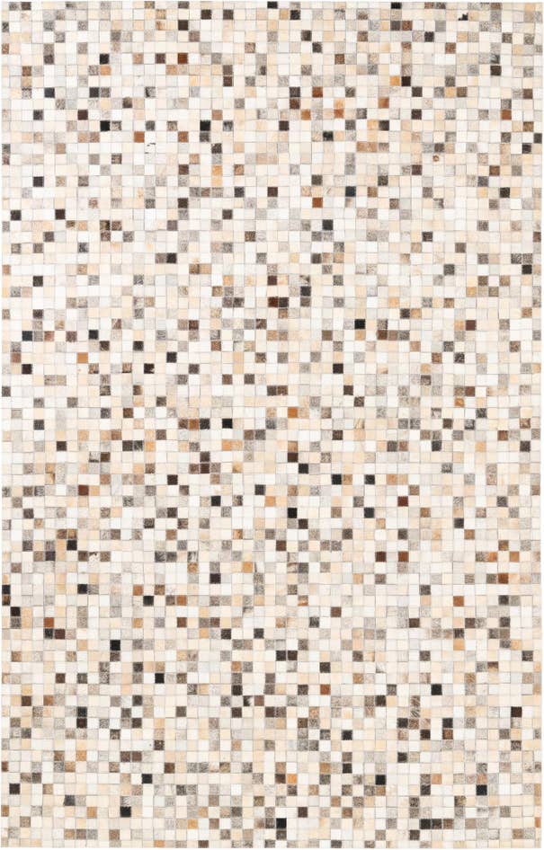Detail image of 5' 1 x 8' Cowhide Leather Rug