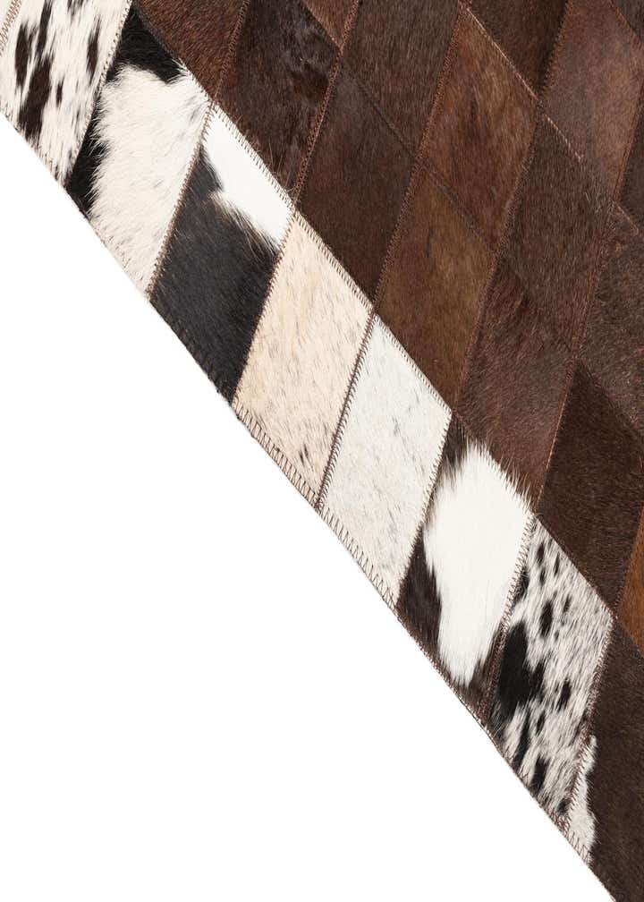 5' 1 x 8' Cowhide Leather Rug