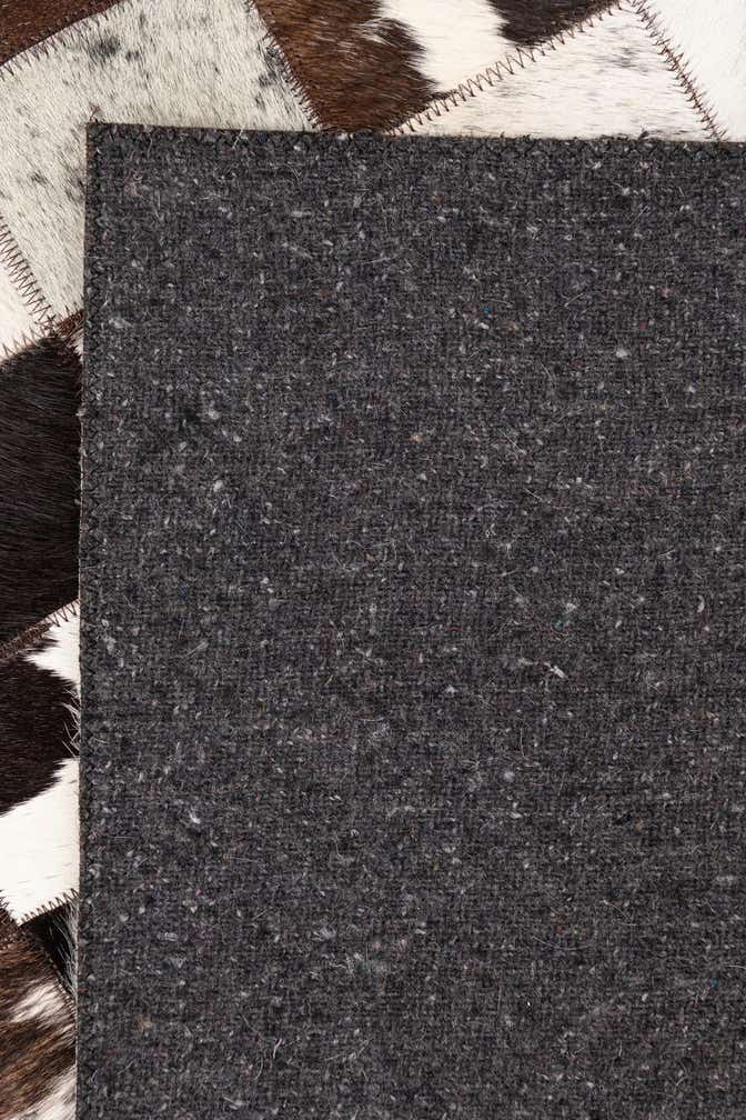 5' 1 x 8' Cowhide Leather Rug