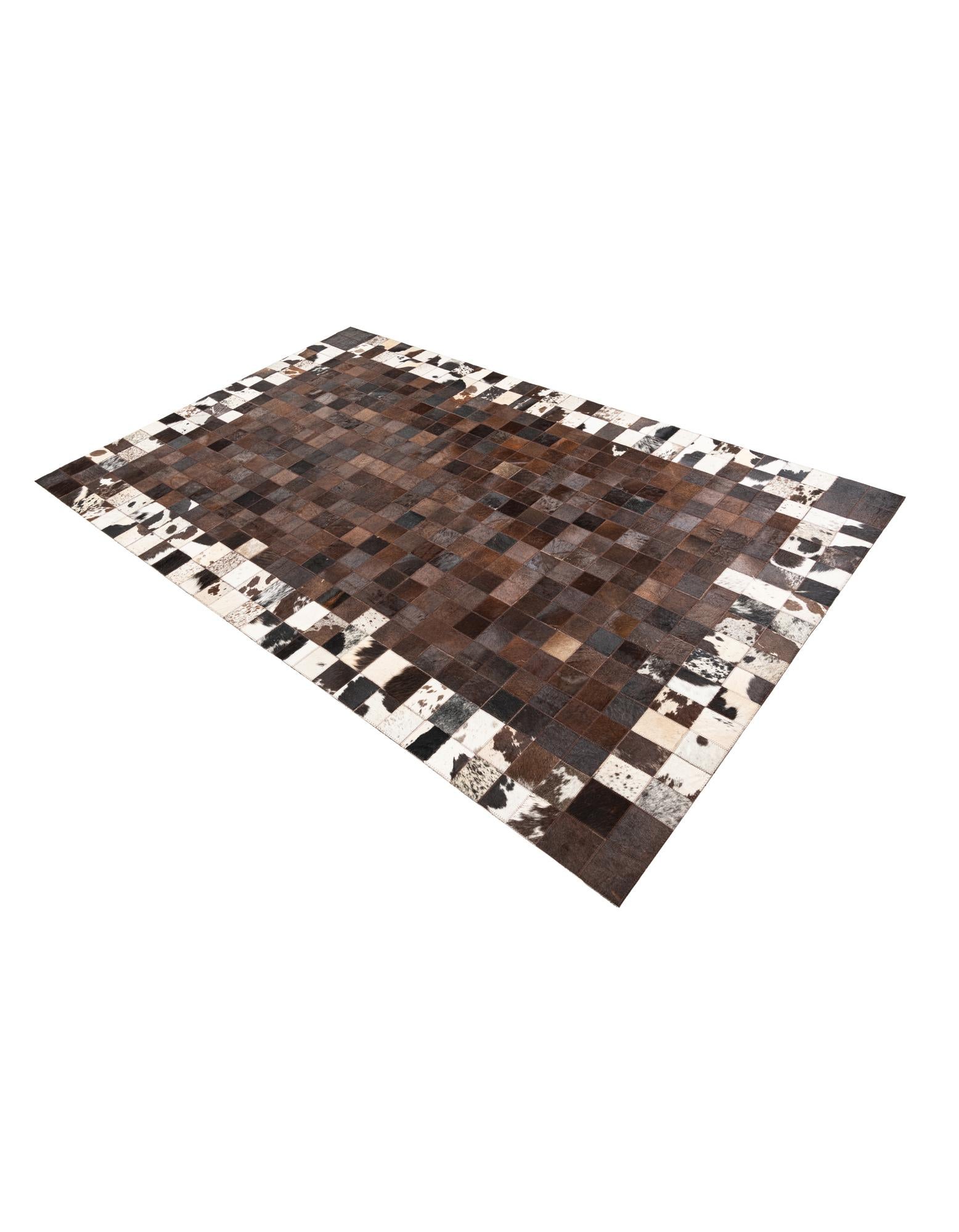 5' x 8' Cowhide Leather Rug