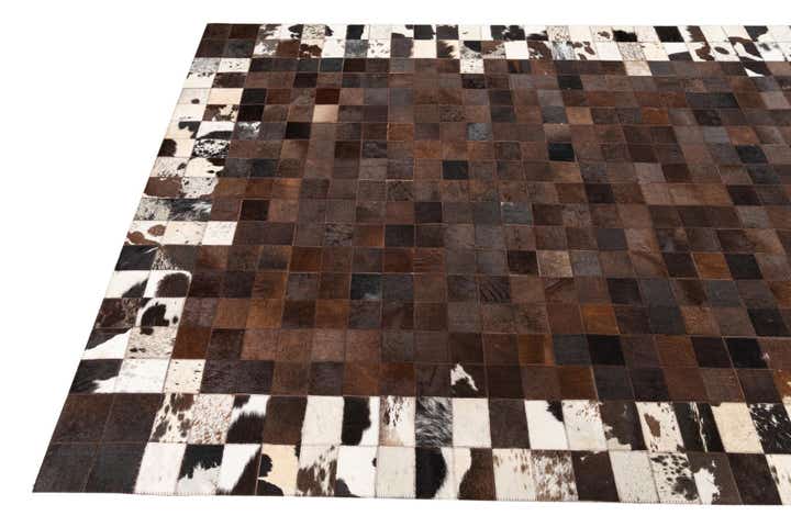 5' x 8' Cowhide Leather Rug