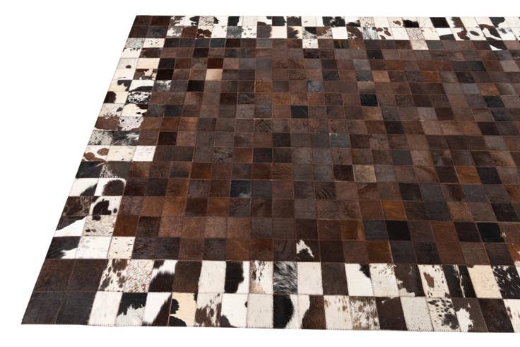 Detail image of 5' x 8' Cowhide Leather Rug